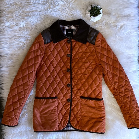 ASOS Burnt Orange Quilted Chore Coat - Picture 12 of 16
